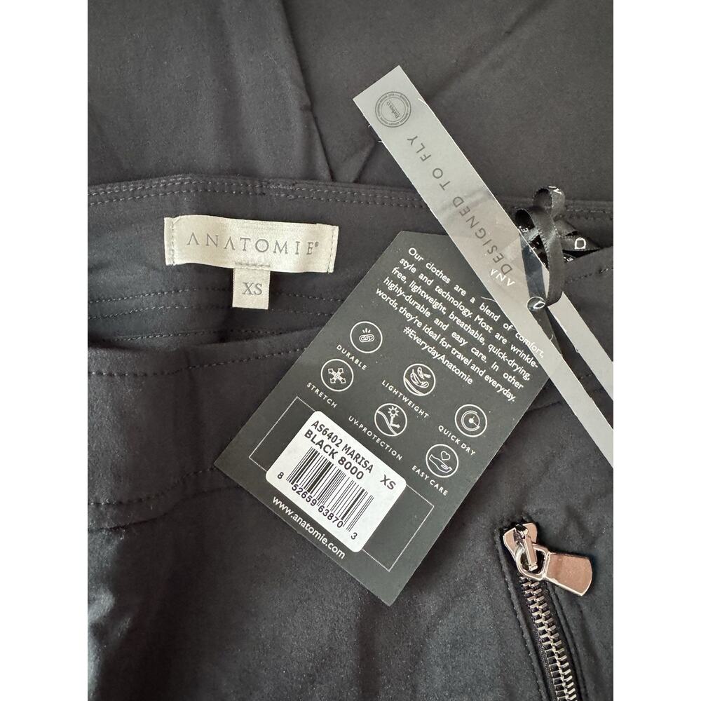 NWT Anatomie Marisa Curvy High Rise Moto Zipper Travel Pants Size XS - Picture 8 of 9
